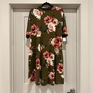 Floral Green Dress